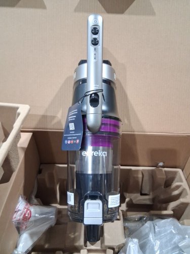 Eureka Cordless Rechargeable 3-IN-1 Stick Vacuum Cleaner WITH CLEANING STATION & ANTI-TANGLE NOZZLE FOR ALL FLOORS - GREY/PURPLE (MODEL: NEC490SE) image 7