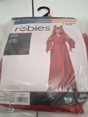 KID'S RUBIES DEVIL COSTUME - MEDIUM - RED (STYLE: DEVIL) image 2