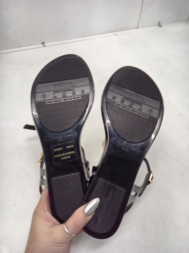 women's melissa solar springtime sandal - size 7 - black (Style: 1984148) image 3
