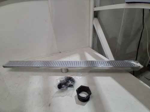 SANITEMODAR LINEAR SHOWER DRAIN WITH TILED STEALTH & 2 AND 1 PANELS - 36" - BRUSHED POLISHED STAINLESS STEEL (MODEL: LSD-HP-36IN) image 3
