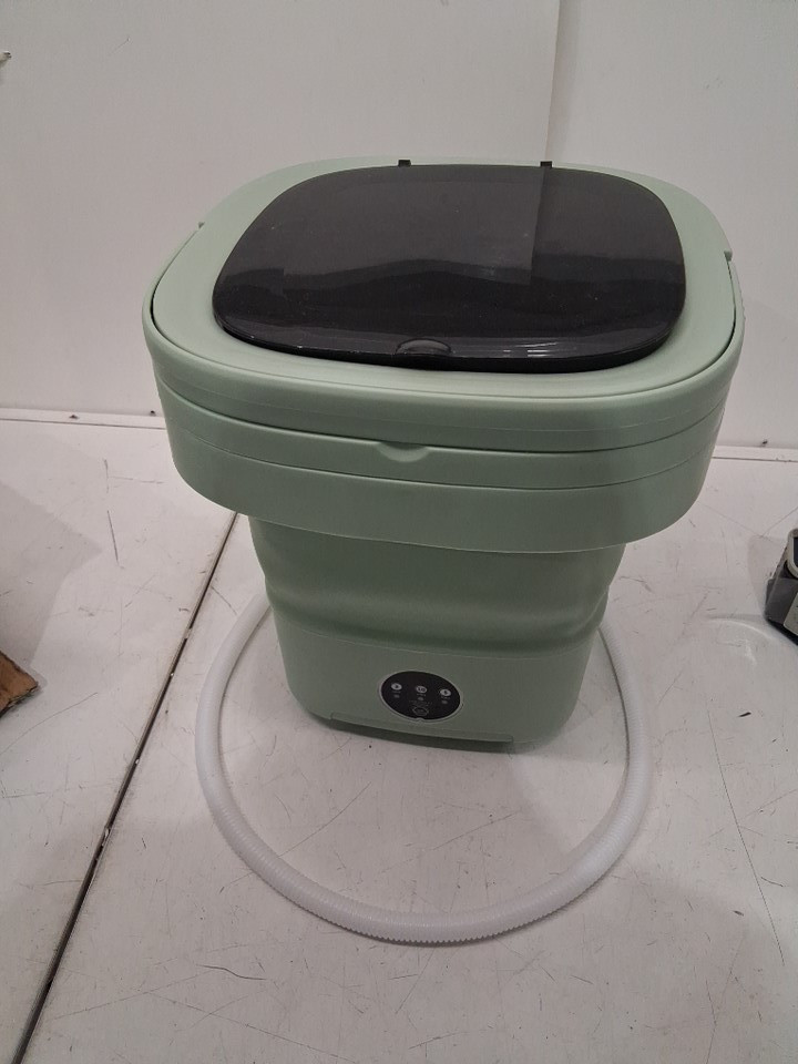 mini folding washing machine - 6.5L - green (model: x09) image 2