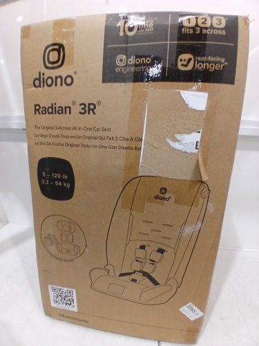 DIONO RADIAN 3R 3-IN-1 CONVERTIBLE REAR/FORWARD FACING CAR SEAT FOR UPTO 10 YEARS - 120LBS CAP - JET BLACK (MODEL: 50620-NA-01) image 2