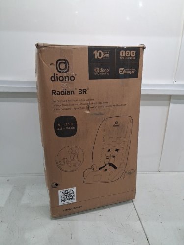 DIONO C11 RADIAN 3R 3-IN-1 CONVERTIBLE REAR/FORWARD FACING CAR SEAT - UP TO 10 YEARS - 120LBS CAP - JET BLACK (MODEL: 50620-NA-01) image 2