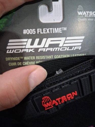 WATSON flextime Water Resistant High-Performance Sustainable Work Gloves - LARGE - YELLOW/BLACK image 3