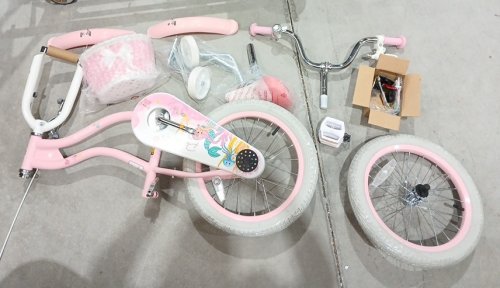 COSTWAY Mermaid Kids Bike Bicycle with training wheels and basket - 16" - Pink (Model: TS10345PI-16) image 5