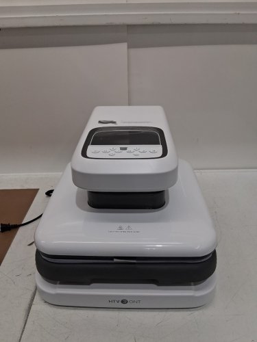 HTVRONT Auto Heat Press 2 Digit Sublimation Heat Press Machine With adjustable pressure -Heat Plate: 15" x 15" -White (model: HPA01) image 6