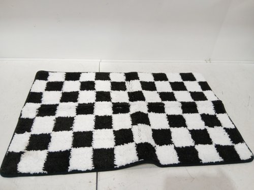 3PC Uphome Non-Slip Washable Bathroom Rugs Sets - BLACK/WHITE image 7