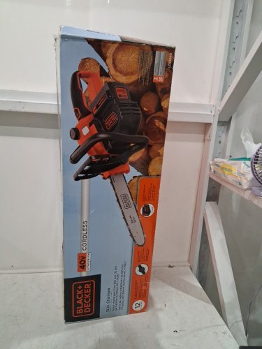 Black & Decker 40V MAX Cordless Lithium-Ion Chainsaw - 12" - Black/Orange - (MODEL: ‎LCS1240) image 2
