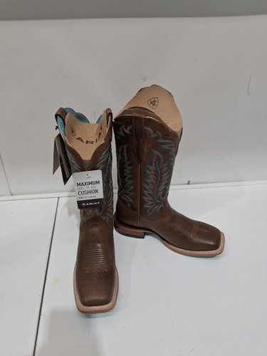 Women’s Ariat  13.5" Frontier Tilly Cowgirl Boots - 8 - rodeo tan/brown (style: 10042423) image 4