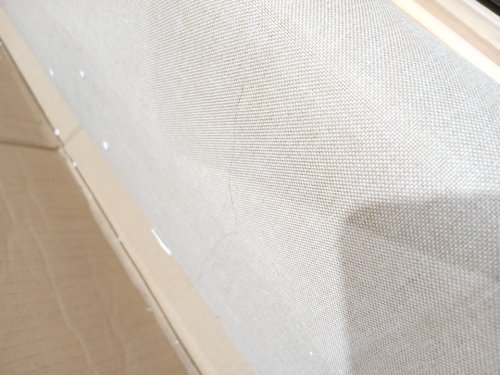 allewie platform bed frame with fabric upholstered headboard - King - beige (model: KMLL003) image 7