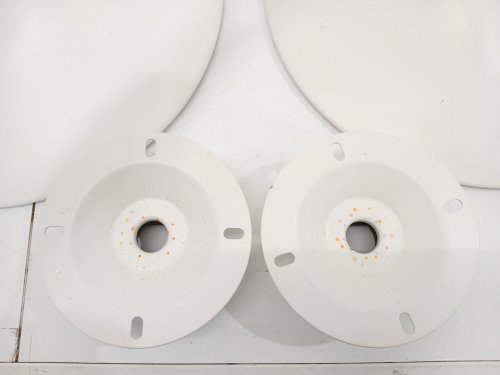 2PK COSTWAY ADJUSTABLE Height Round Bistro Table - 22" - 40" x 24" - WHITE (MODEL: HV10660WH-2) image 13