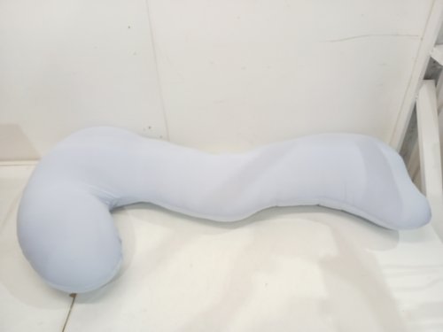 MELLOW BODYALIGN PLUS+ COOLING BODY PILLOW WITH LEG SUPPORT - 47" x 14" - BLUE image 3