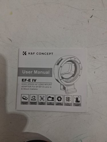 K&F Concept Auto-Focus Mount Adapter for Most Canon EF Camera Models - High Speed Auto Focus - Black (Model: EF-E IV AF) image 6