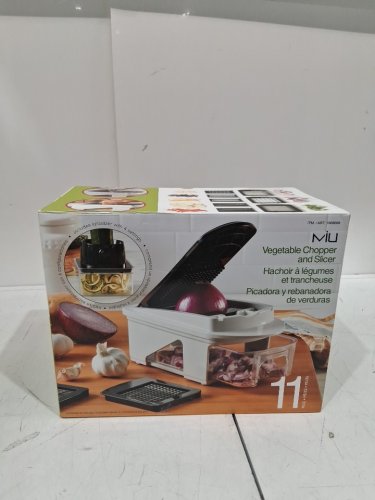 11PC MIU Vegetable Chopper - WHITE (MODEL:1968698) image 2