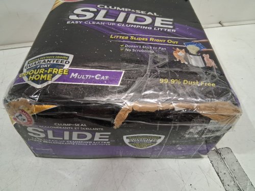 ARM AND HAMMER CLUMP & SEAL SLIDE 99.9% DUST FREE NON-STOP ODOUR CONTROL CAT LITTER - 28LBS image 3