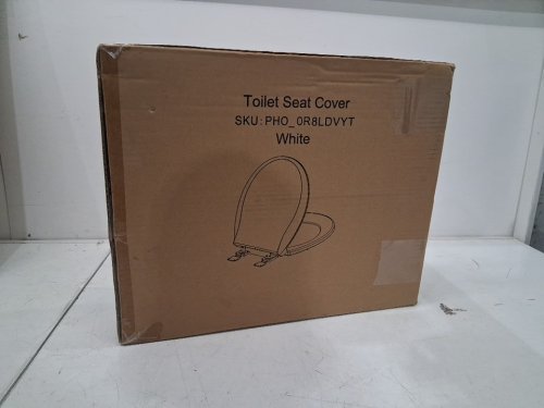 Garvee Round Toilet Seat with Slow Soft Close - 17" - white (model: pho-0r8ldvyt) image 4