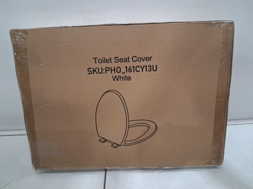 Garvee Elongated Toilet Seat with Slow Soft Close - 19" - white (model: pho_161cy13u) image 2