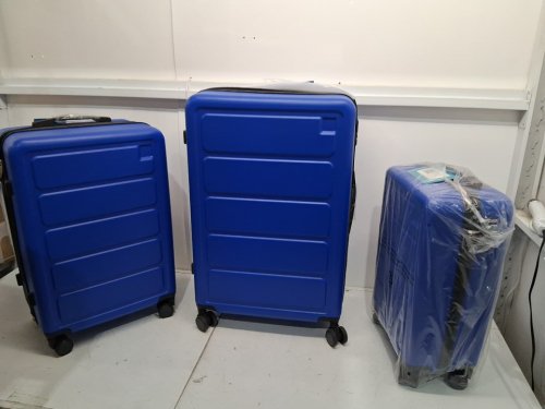 3PC Bestier ABS Hardshell Luggage Set with Spinner Wheels - 20”/24”/28”- Royal Blue (MODEL: LSA004-3-BLUE) image 3