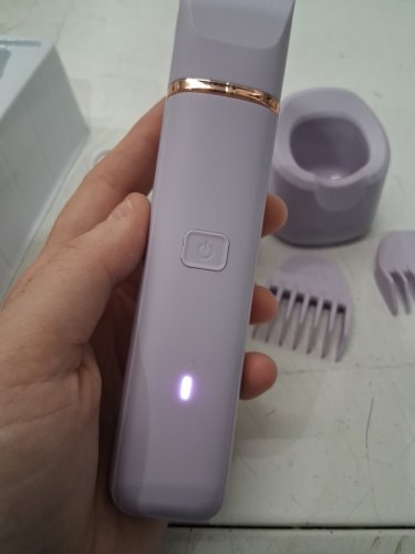 vogcrest 2-in-1 body face and bikini trimmer - purple (model: vg-107) image 4
