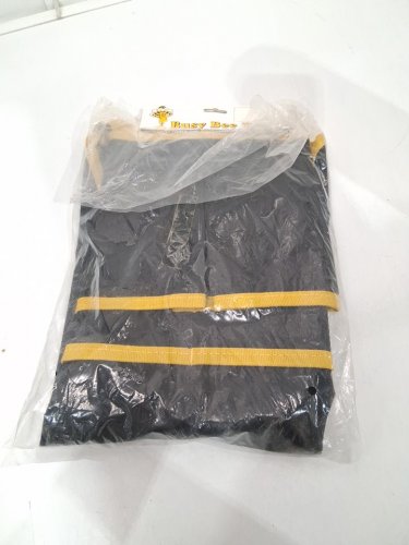 busy bees tools multi pocket adjustable apron - one size - black/yellow (model: b2615) image 3