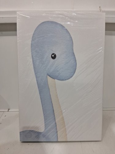 3pk Dinosaur Nursery Wall frame Decor - 12" x 16" - green/brown/blue image 4
