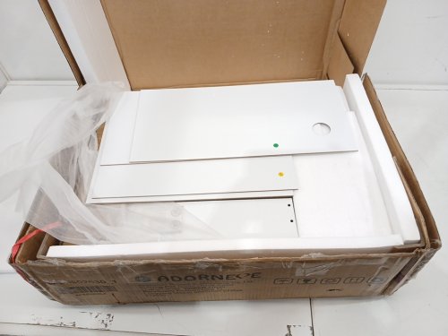 Nightstand with LED Lights Charging Station - 26.8" x 17.7" x 15.8" - White (Model: AJ-DJ502530) image 5