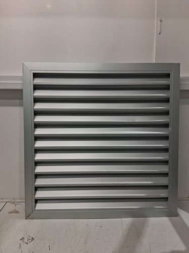 External Wall Vent Cover with Backdraft Damper 26" x 26" - image 3