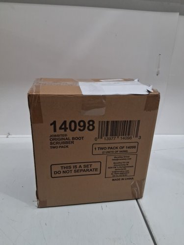 2pk JobSite The Original All Weather Extra Wide Work Boot Cleaner/Scrubber Brush (Model: 54146) image 2
