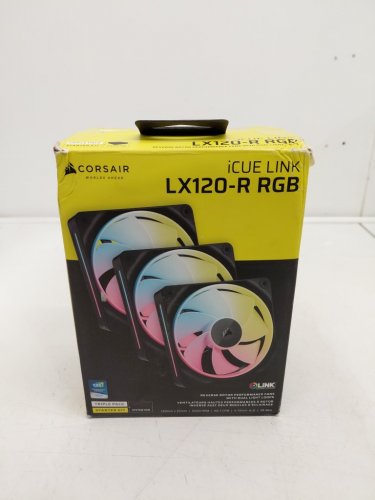 3PK Corsair LL120 RGB 120mm Dual Light Loop RGB LED PWM Fan - black (Model: rwf0022) image 4