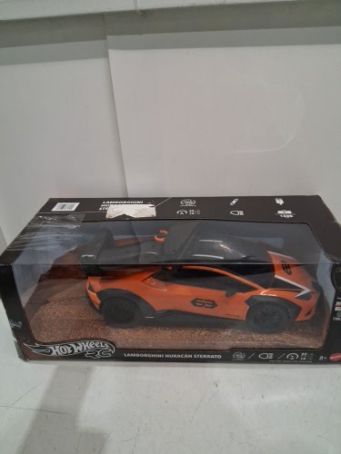 HOT WHEELS RC LAMBORGHINI HURACAN STERRATO CAR - 1:10 - ORANGE AND BLACK (MODEL: 1851591) image 6