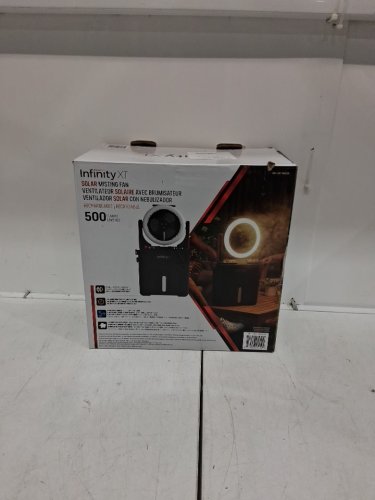 INFINITY X1 SOLAR MISTING FAN- 500LUMens (MODEL: 1985328) image 2