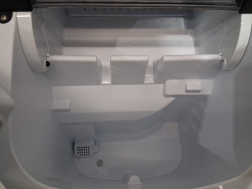 EUHOMY Countertop Ice Maker Machine with Handle, Basket and Scoop - MAKES 26LB/Day - BLACK (MODEL : im-06d / IM001-Bbl-CAEH) image 5