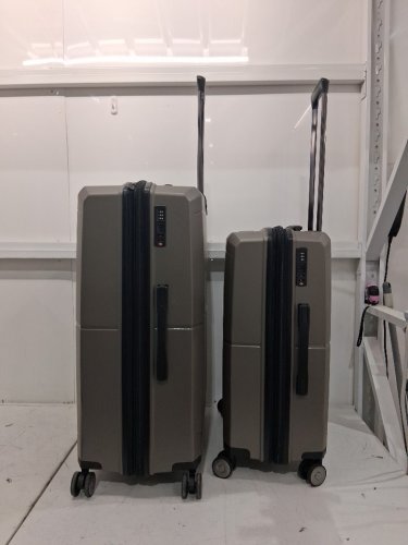 2pc air canada maple leaf check-in luggage set - 17" and 19" - grey (model: 1835025) image 7