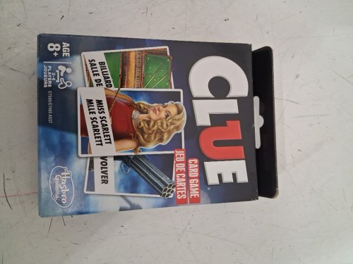 hasbro gaming CLUE STRATEGY CARD GAME (model: e7589) image 2