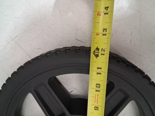 2PK Push Mower Plastic Wheels Fits Craftsman Mower - 12" - black image 4