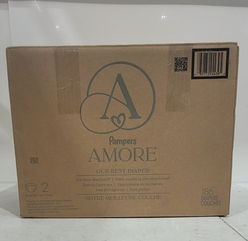 186PK KID'S PAMPERS AMORE MOST ABSORBENT AND BEST DIAPER - SIZE 2 - WHITE image 2