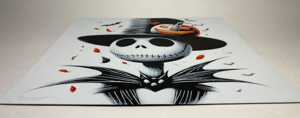 8"x8" 3D Printed - Jack Skellington - The Nightmare Before Christmas - Textured Photo image 2