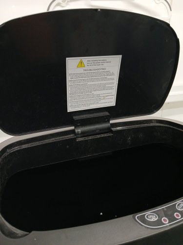 PAYLESSHERE Automatic TRASH CAN -TOUCH FREE- 13GAL- BLACK (model:TC-1350R-BLACK) image 4
