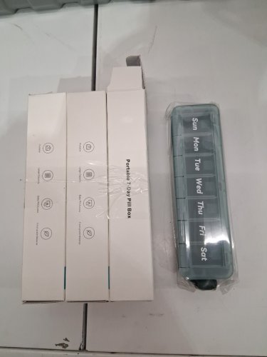 3 Weekly Pill Organizer Box with Handle image 2
