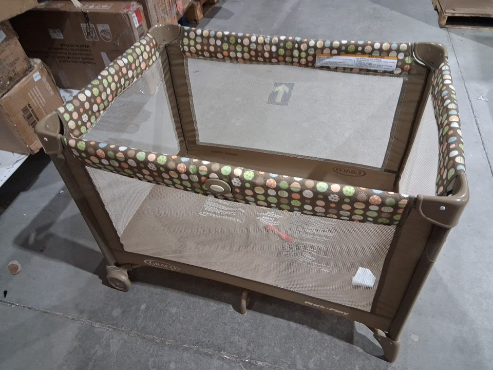 GRACO PACK 'N PLAY PORTABLE PLAYARD - Circle Time - 39.5" x 28.2" x 29" - Brown/Multicolor (MODEL: 2084226) image 5