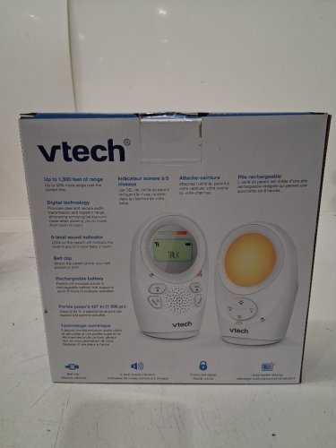 VTECH ENHANCED RANGE DIGITAL AUDIO BABY MONITOR, NIGHTLIGHT - WHITE (MODEL: DM1211) image 3