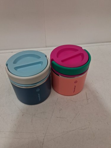 2pk thermoflask insulated food jars - 20oz - pink/blue (model: 1759351) image 3