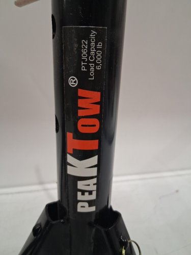 2PK PEAKTOW TELESCOPIC RV JACKS - 6000LB CAPACITY - BLACK (MODEL: PTJ0622) image 4