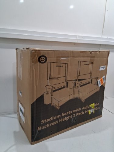 2pk vivohome portable Stadium Seats with Back Support and Cushion - navy (model: VH1430-NY‎) image 3