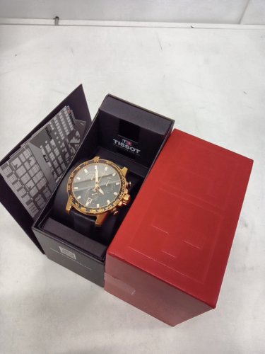 men's tissot supersport chronograph SWISS MADE ANALOG watch - 45.5mm - black /STAINLESS STEEL - (model: t125617a). image 3