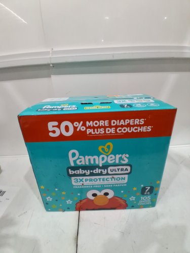105PK PAMPERS BABY DRY ULTRA 3X PROTECTION - SIZE 7 image 2