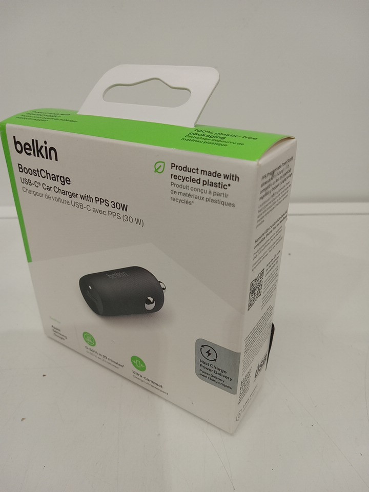 Belkin boostcharge USB-C car charger with PPS - 30W - black (model: CCA004V2) image 2