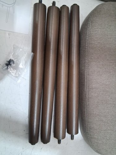 MALOL Upholstered Dining Chairs - 30.3" x 18.1" - beige taupe - (model: DCW65) image 7