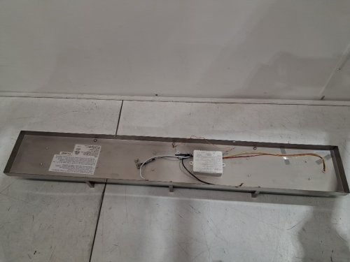 Artika Subway 27W LED Modern Vanity Light-1750 Lumens/3000 Kelvin-35"L x 3.4"W x 5.2"H-no bulb design-dimmer compatible-steel-Brushed nickel grey (model: TRK4SUB-N-ON) image 5