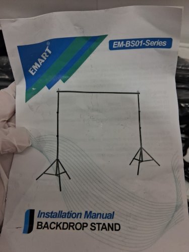 EMART adjustable Backdrop Stand with 2 crossbars - 10ft x 8.5ft - black (model:EM-BS012630-SL) image 7